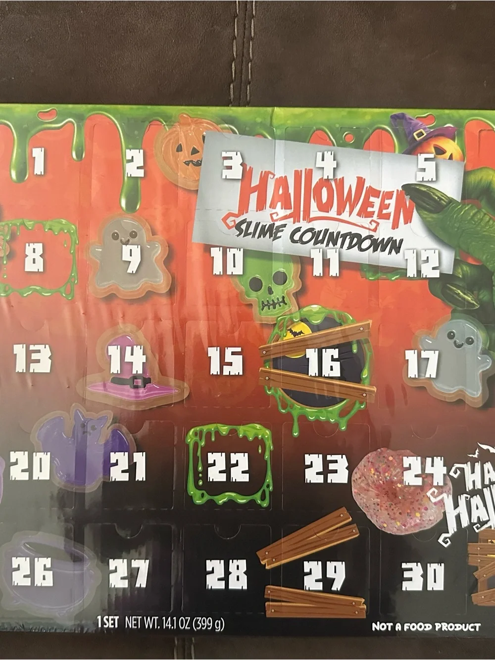 Halloween Slime Countdown Advent - Orange & Green